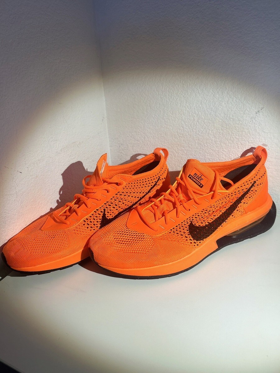 Men's Nike Air Max Flyknit Racer Next Nature Shoes FD0762-800 Total Orange  Sz 10