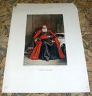 Leon Bonnat "Cardinal Lavigerie" Columbian Expo 1893 Typogravure 12.5 x 16.5