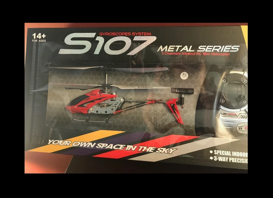 SYMA S107 GYROSCOPES SYSTEM METAL SERIES INFRARED RC MINI HELICOPTER  - Image 4 of 4