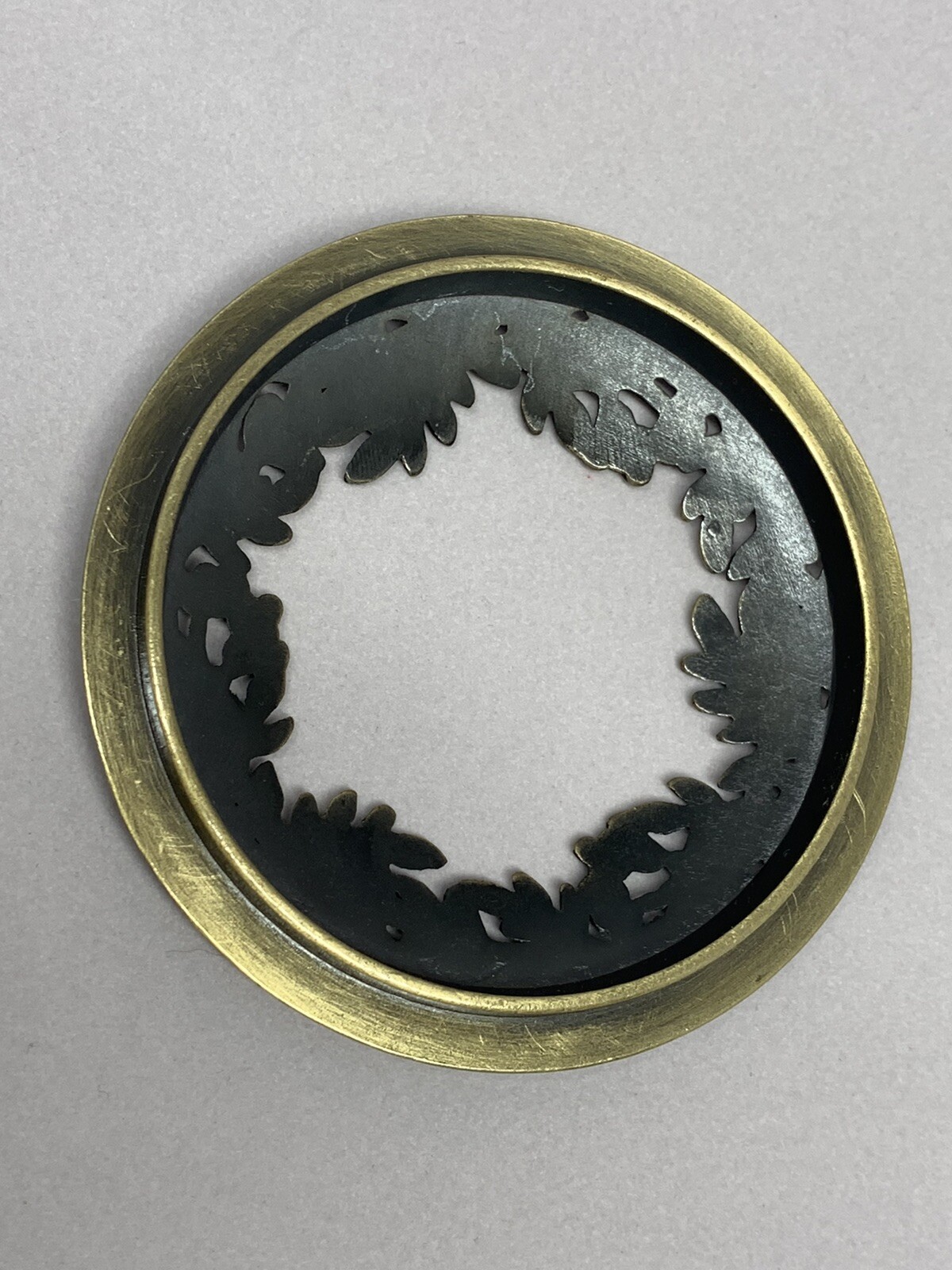 Yankee Candle Topper Holly Berries Gold Holiday Xmas Elegant Gold Fancy