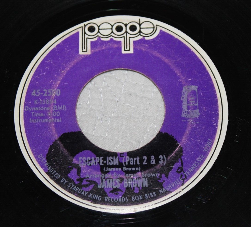 JAMES BROWN Escapeism (Original 1971 People Label 7" 45) VG Vinyl eBay