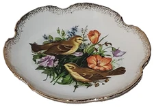 8" Artmark Scalloped Bird Plate