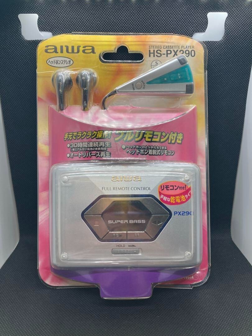 aiwa portable cassette player hs-px290 never used shipped