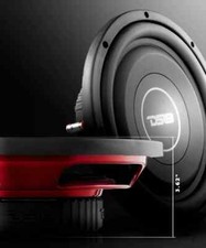 DS18 SRW10.4 Shallow 10" Subwoofer 400 Watt 4 Ohm Car Audio Thin Sub Woofer NEW