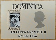 VINTAGE CLASSICS - Dominica 1986 - Queen Elizabeth II - S/S - Scott 953 - MNH