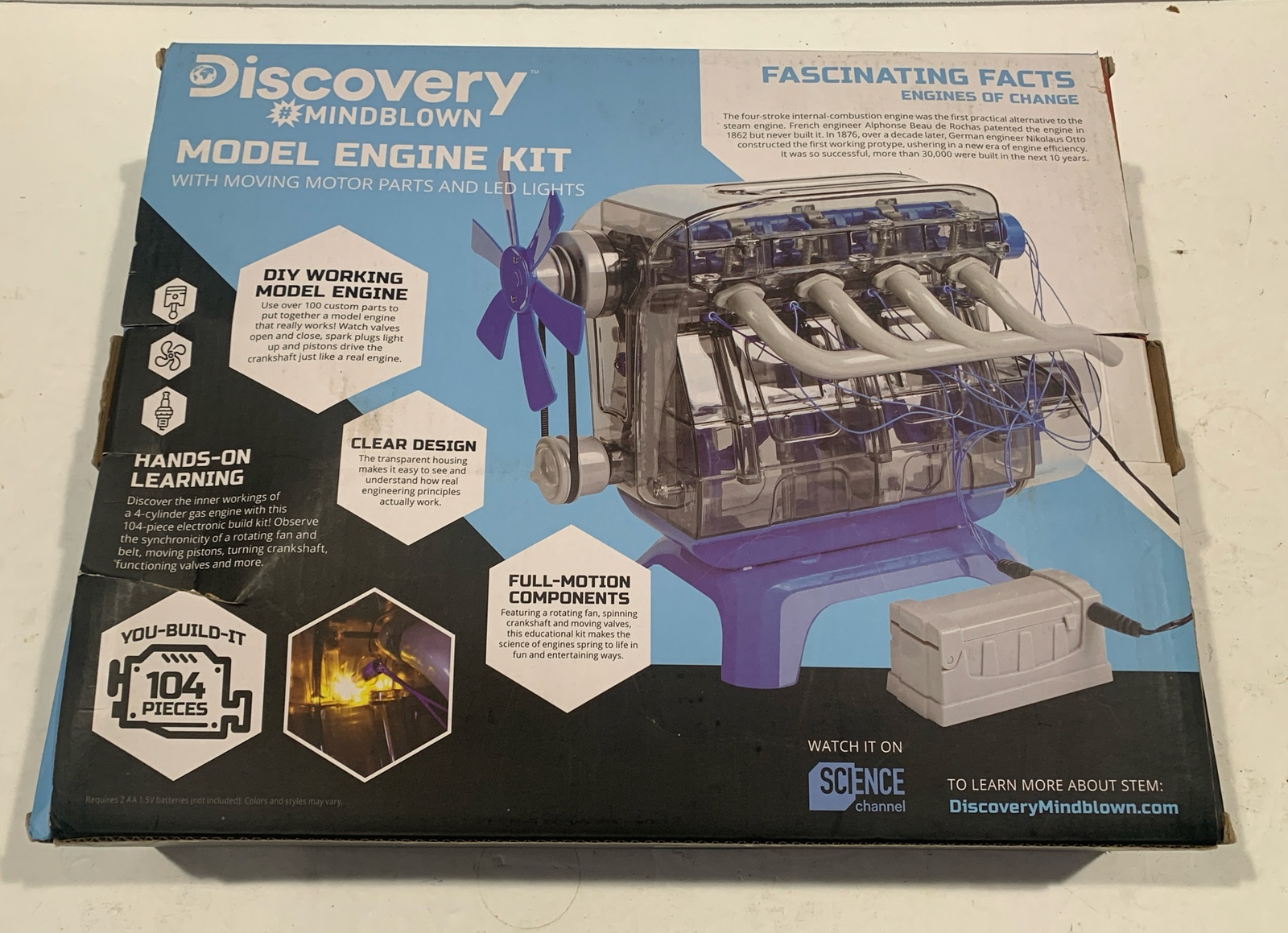 Discovery Mindblown Model Engine Build Kit STEM Moving Parts eBay