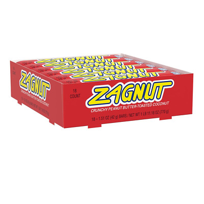Crunchy Peanut Butter with Toasted Coconut Candy Bars, 1.51 Oz (18 Count)