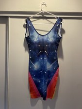 Pretty Little Thing Galaxy Festival Dress Size 8 New With Tag Scoop Back Bodycon