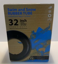 TRICAM 32" Heavy Duty RUBBER BT-32 Black SWIM  SNOW TUBE 120 lbs Max Size S k 