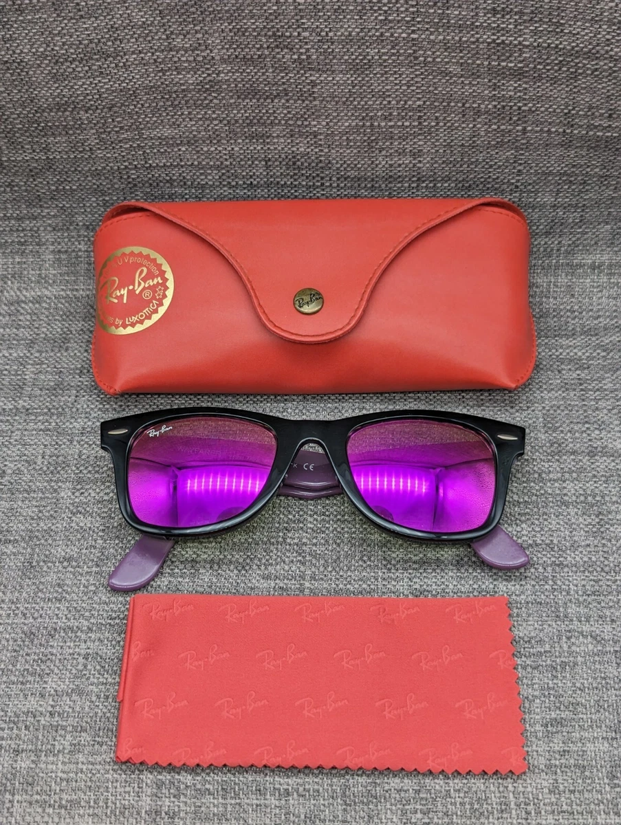 Pink tinted top ray bans