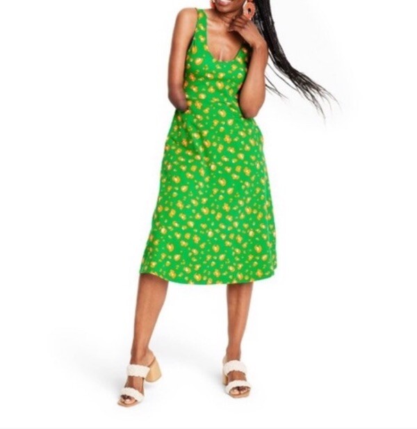 Tabitha Brown X Target Green Leopard Print Jersey-Knit Midi Dress Women  Size XXS | eBay