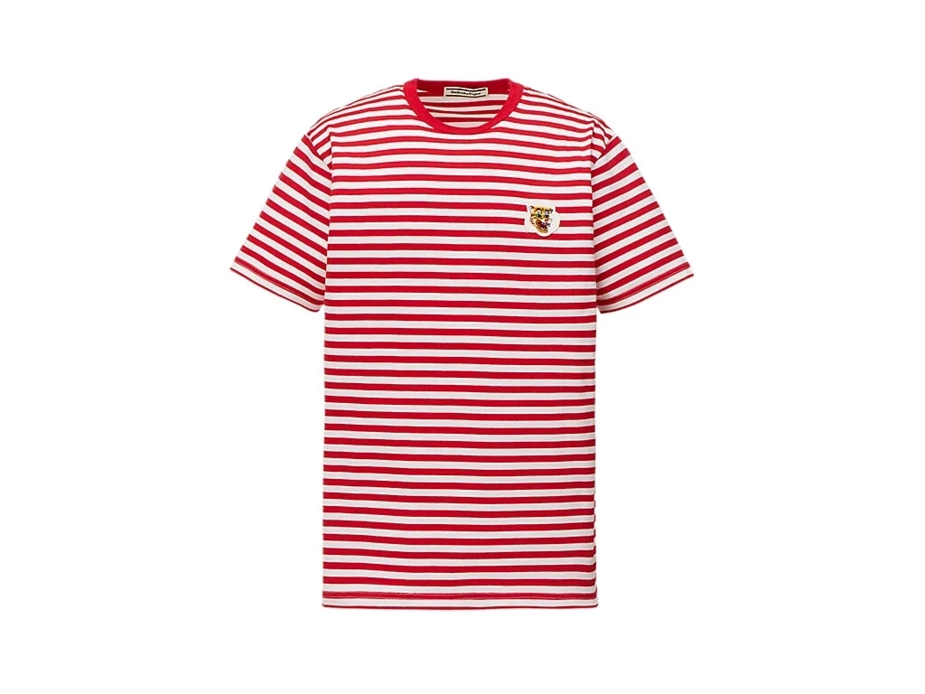 ASICS T shirt unisex Onitsuka Tiger TEE 2183B430 600 ROSSO BIANCO 100% cotone