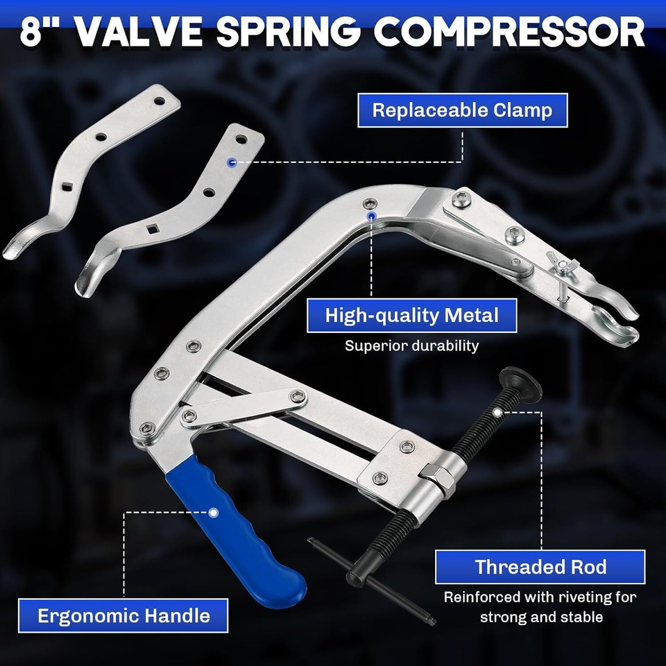 Press Valve Spring Compressor Tool Oil Seal Removal Special Steam ...