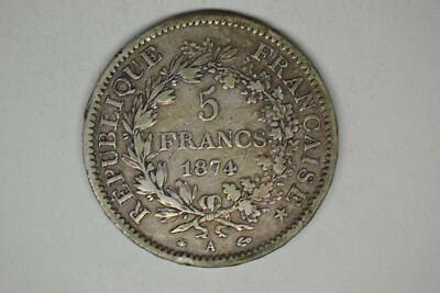 France: 1874-A 5 Francs- Extremely Fine | eBay