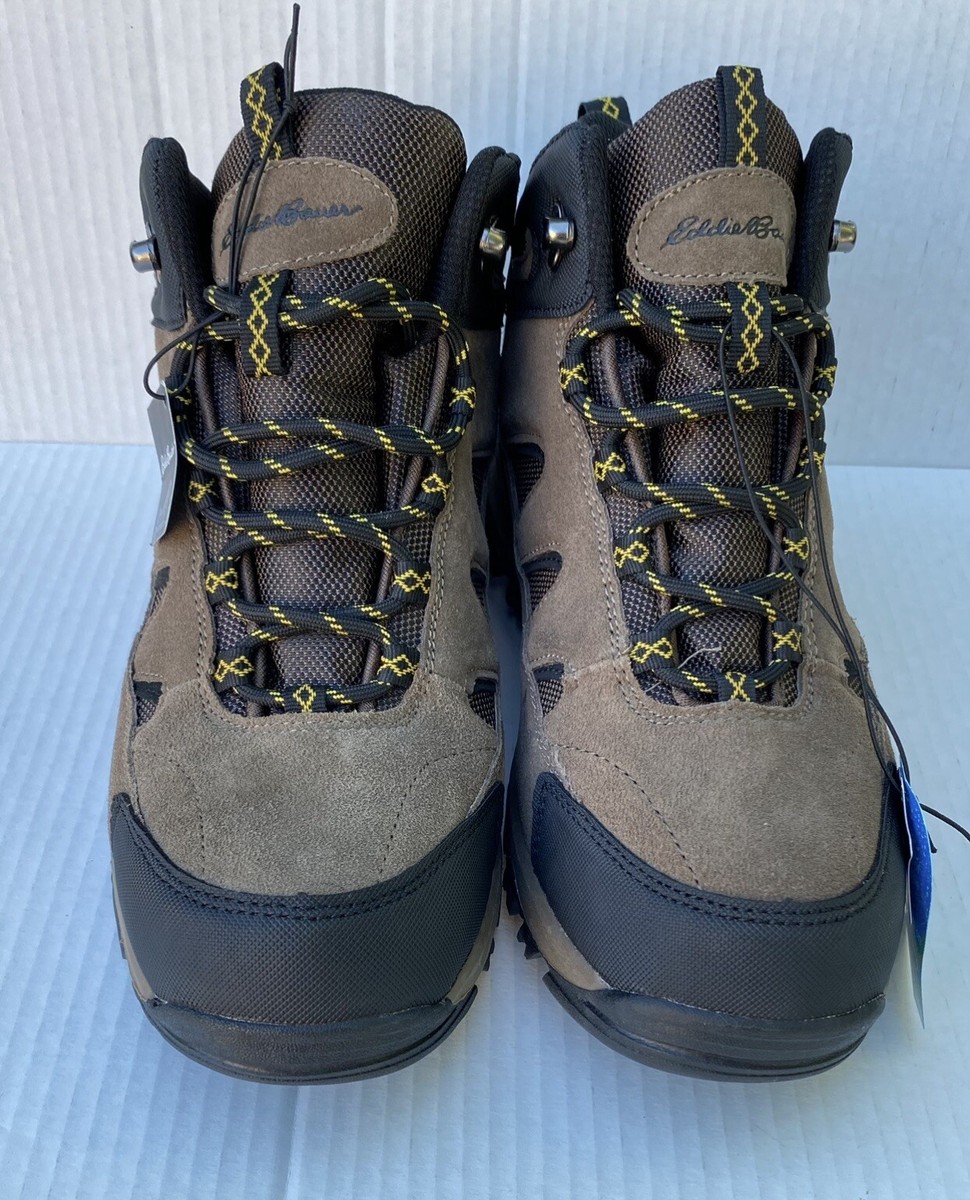 Eddie Bauer Brighton Mens 10.5 M Brown Suede Leather Waterproof Hiking Boots NEW!! Eddie Bauer Men main image 3