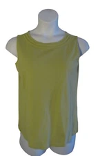 Talbots 1X Green Knit Tank Top Shirt