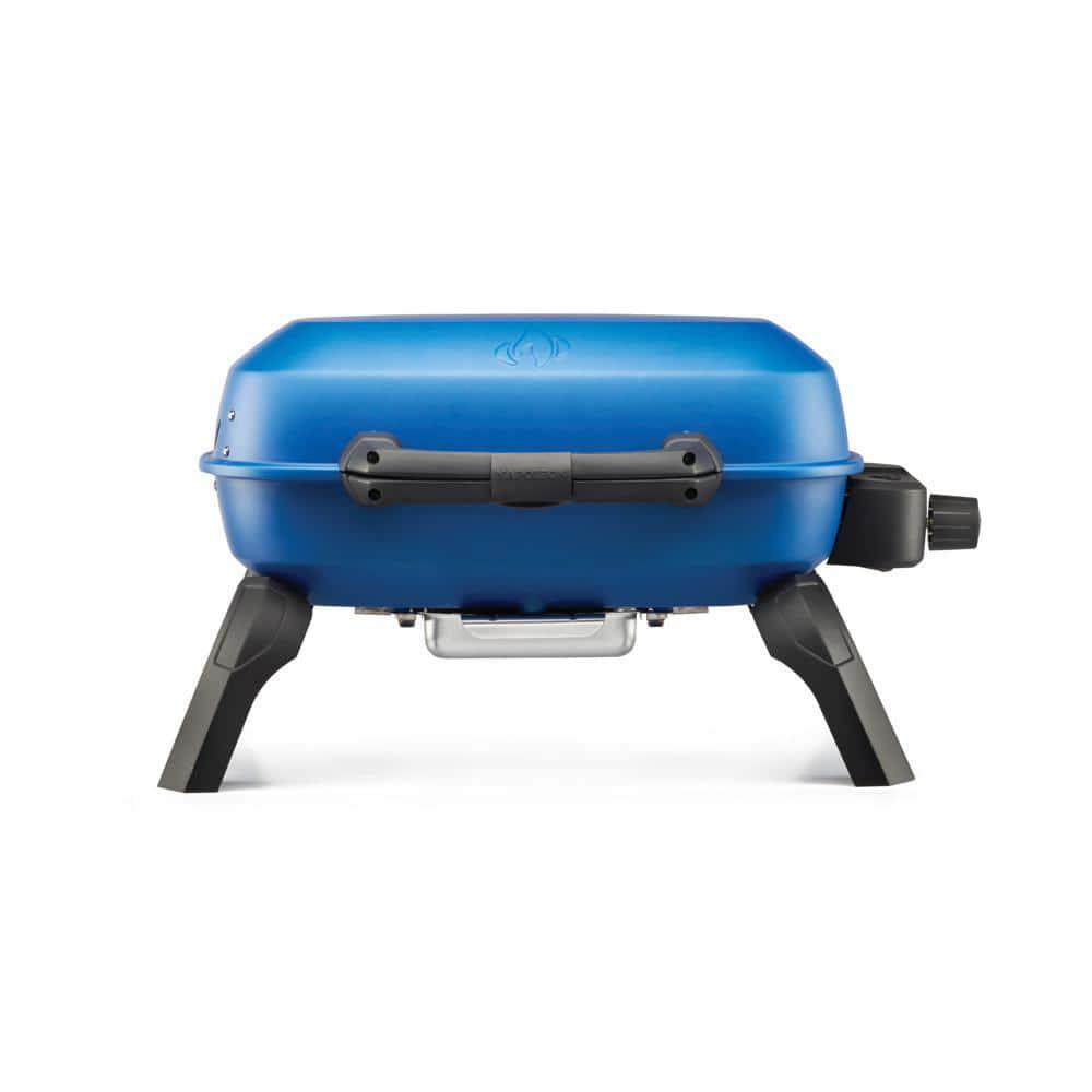 TravelQ 240 Portable Propane Grill - Compact Blue BBQ for Outdoor