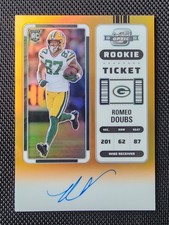 2020 ROMEO DOUBS Optic Contenders RC ORANGE PRIZM AUTO #/50 Rookie Autograph 