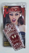 Spirit Halloween Scarecrow Small Deluxe Vampire Fangs Costume Sealed