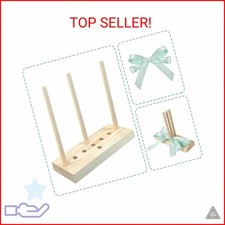 Andiker Bow Maker for Ribbon, Wooden Bow Making Tool for Creating Wreaths, Gift