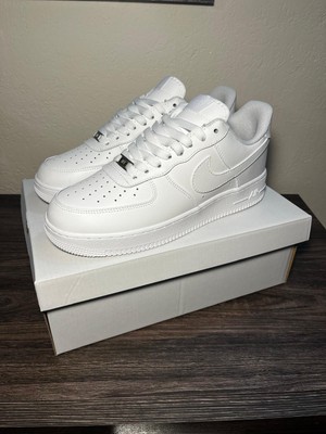 Nike Air Force 1 '07 Herren Sneaker - White/White, EU 43