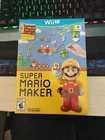 Super Mario Maker Bundle Box with Art Book Wii U CIB Pristine Condition, Working