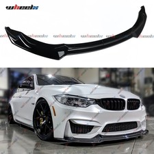 Gloss Black Front Bumper Lip Splitter Cs Style For Bmw F80 M3 F82 F83 M4 2015-20
