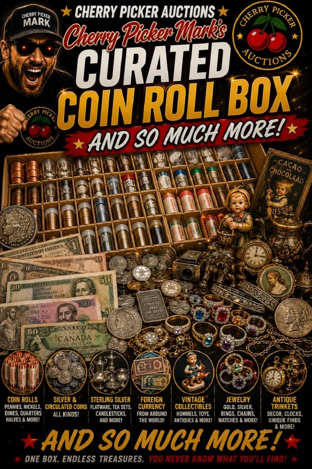 Cherry Picker Auctions, Mark's Curated Coin Roll Box Is Back!