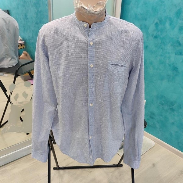Men Boggi Milano Shirt White Cotton 38 / M / 46 #6377