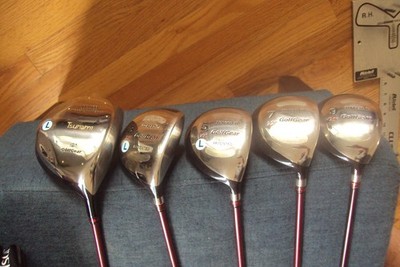 Golfgear Tsunami 12 deg LD400 driver & 3/5/7/9 fairway woods ladies w/headcovers
