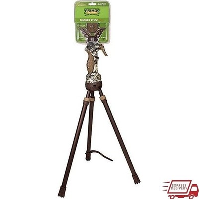 Adjustable Shooting Stick Tripod Quick Detach Yoke One Hand Use Stable Grip