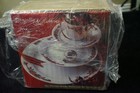 Vtg Poinsettia & Ribbons 16-Piece serves 4 Porcelain Holiday Dinnerware Set — photo 3