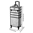 Byootique 3-Piece Makeup Train Cases Cosmetic Organizer Kit Artist CB Graystone — photo 6