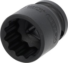 KS TOOLS 1/2" 12-kant-Kraft-Stecknuss, kurz, 24mm