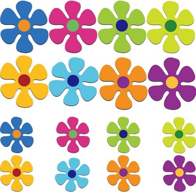 Outus 16 Pcs Car Flower Magnet 3.9 x Inch, 2.2 x Multi-color 