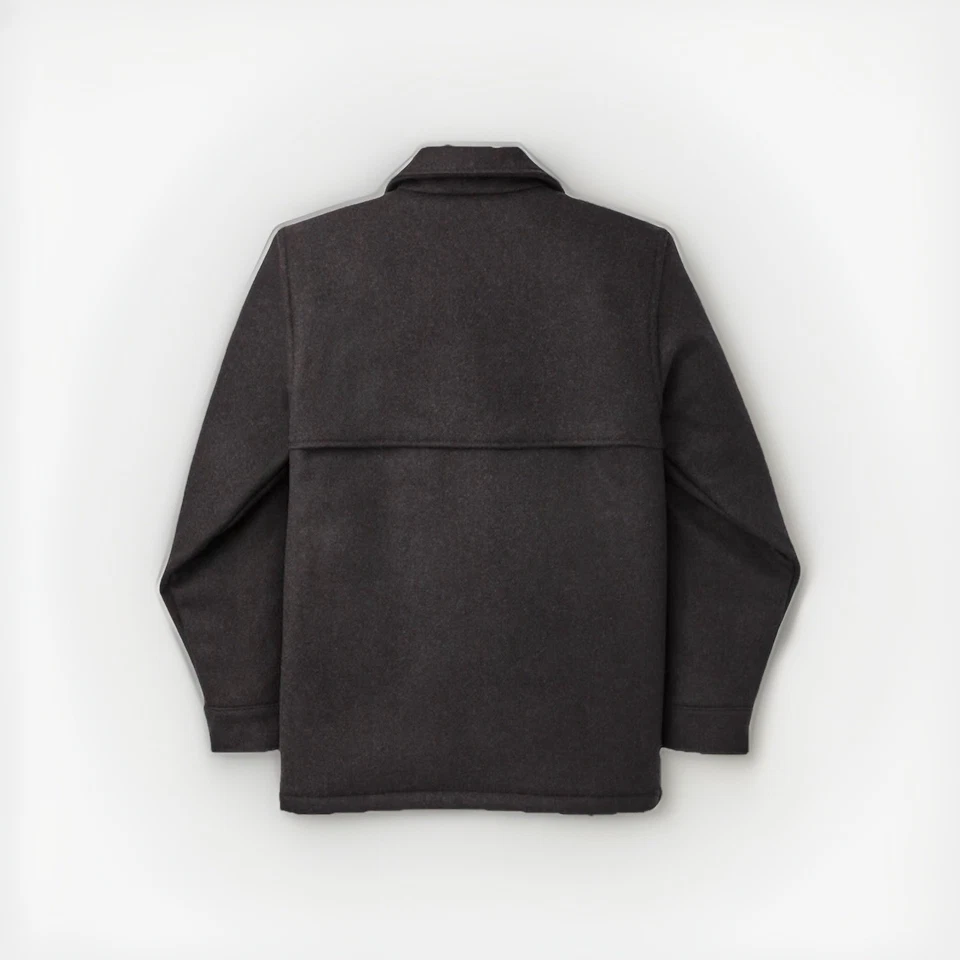 FILSON LINED WOOL CAPE COAT 20250178 Made In USA BROWN BLACK TWILL NEW RARE BAG - Image 3 of 4