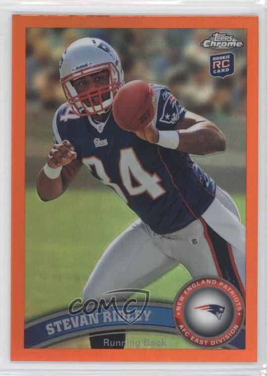 Stevan Ridley Topps Chrome #193 Orange Refractor