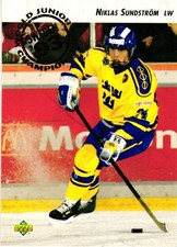 1992-93 Upper Deck Hockey #597 Niklas Sundstrom Rc - Sweden