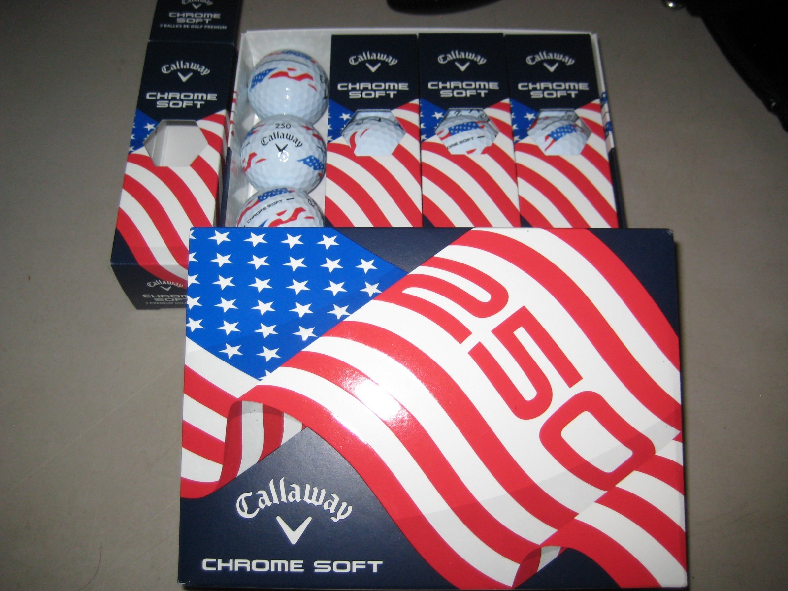 1 dozen BRAND NEW 2026 Callaway Chrome Soft 250 Years USA