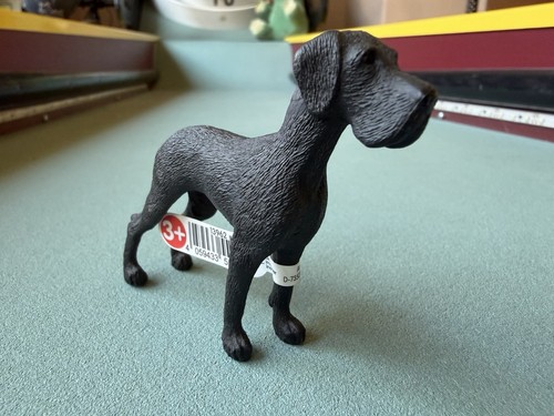 Schleich Black Great Dane Dog Figure Farm Pet Toy Figurine 13962 W/ Tag