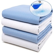 Bed Pads Incontinence Washable 34x36 4 PCS Waterproof Adult Kids Reusable Mat