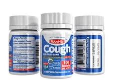 3 PACK of RoboHBr Cough suppressant 30 mg of Dextromethorphan hbr - 100 Tablets