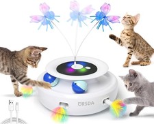 Cat Toy, 3-in-1 Automatic Interactive Eic Moving bush