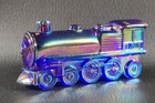 Boyd's Crystal Art Glass Stough Victory 1028 LOCOMOTIVE ENGINE Cobalt Carnival — photo 2
