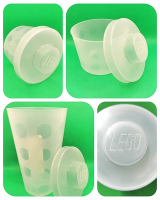 LEGO PICK A BRICK Becher mit Deckel Sammelbox Aufbewahrung
