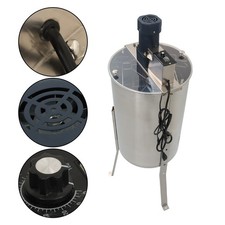 2/4 Frames Electric Honey Extractor Stainless Steel Beehive Drum Bee 110-120V