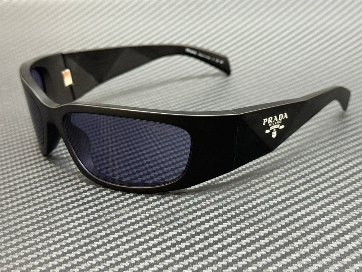 PRADA PR A19S 1BO40G Matte Black Violet Men's 60 mm Sunglasses | eBay