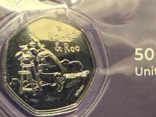 2022 Royal Mint UK Kanga and Roo (Winnie Pooh) BUNC 50p Coin 