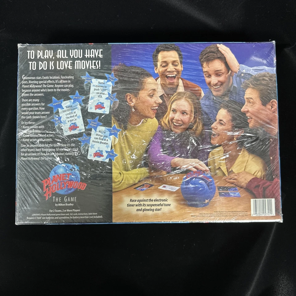 Planet Hollywood The Game Milton Bradley 1997 Brand New Sealed . Teams /Players - Image 2 of 4