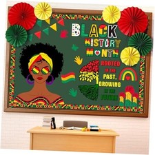 3D Black History Bulletin Board Set - Black History Month Decorations